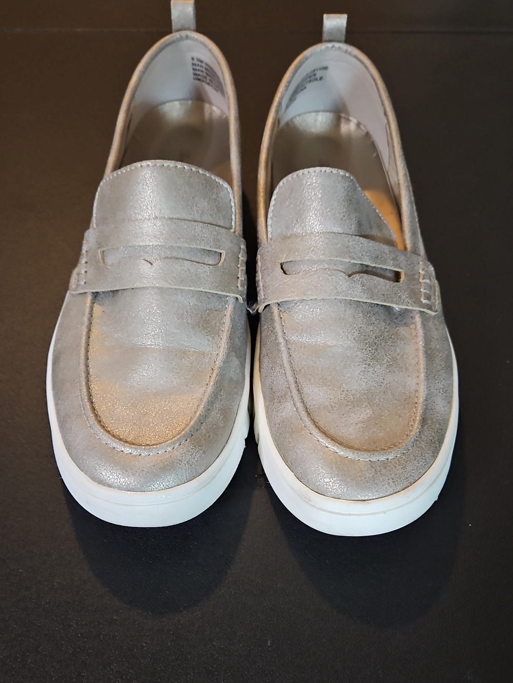 Tommy Bahama Metallic Gold Slip-On Penny Loafers for Women